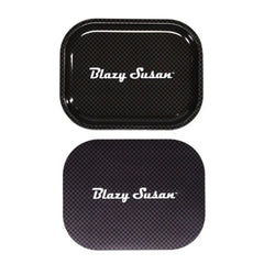BLAZY SUSAN SMALL ROLLING TRAY W/ LID