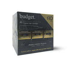 BUDGET LE STARTER BOX THCA CARTRIDGE 1G 30CT - SAT/IND/HYB