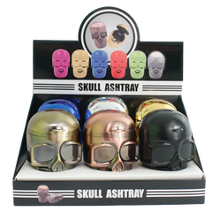 BUTT BUCKET SKULL ASHTRAY LED 30513