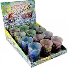 ED HARDY SMALL ROUND SHOT GLASS CANDLES