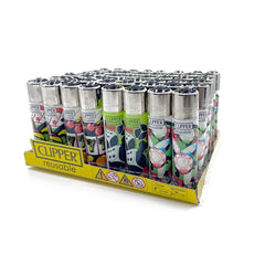 CLIPPER LIGHTERS LARGE CP11R + 5 FREE - PRINTED CASINO ASSORTED