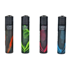 CLIPPER LIGHTER REUSABLE ASSORTED BLACK NEBULA 48
