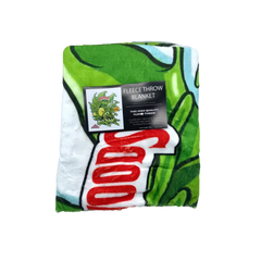 FLEECE THROW BLANKET - BKS GREEN BACTERIUM