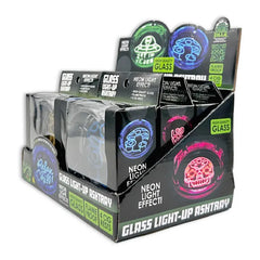 SMOKEZILLA GLASS LIGHT UP ASHTRAY 25271 - ASSORTED