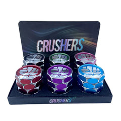CRUSHERS METAL GRINDERS 60MM FIST ON TOP - ASSORTED COLORS GR9001