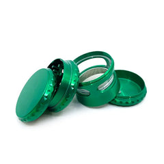 HERB GRINDER METAL DIAMOND - ASSORTED COLOR