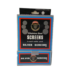 IDGAF PIPE SCREEN SCN-G1000 STAINLESS STEEL 5PK - SILVER