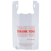 PLASTIC THANK YOU T-SHIRT BAGS 1/6