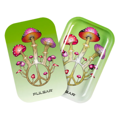 PULSAR METAL TRAY W/LID - PEACE N SHROOMS