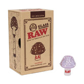 RAW PURPLE GLASS MUSHROOM CONE HOLDER