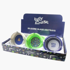 UGLY 4" ASHTRAY W/SILICONE - ROLL THAT SHIT