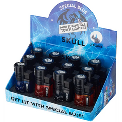 SB SKULL DOUBLE FLAME LIGHTER LT130M