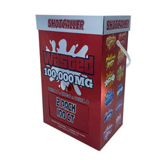 SHOTCALLER WASTED BOX GUMMIES D9 THCP D8 100,000MG 2PC - ASSORTED