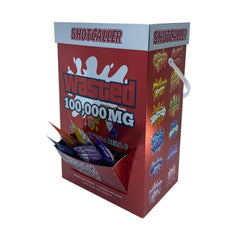 SHOTCALLER WASTED BOX GUMMIES D9 THCP D8 100,000MG 2PC - ASSORTED