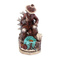 FUJIMA CONE / INCENSE BURNER 8.2" SKELETON COWBOY