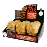 SMOKEZILLA MAGIC SKULL WOOD PUZZLE BOX