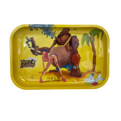 TOKE BUDDY METAL ROLLING TRAY MEDIUM 11 - BANANA DADDY