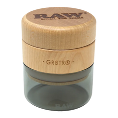 RAW GRINDER W/ WOOD TOP N GLASS BOTTOM