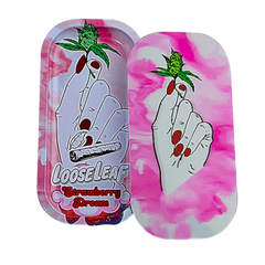 DESIGNER 3D SMALL SLIM TRAY - HAND HOLDING WEED