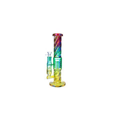 Clover 14" Extended Stem Tree Arm Perc Waterpipe 50x7MM - Colors May Vary - (1 Count)