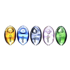 Clover 3" Flat Round Handpipe - Colors May Vary - (1 Count)