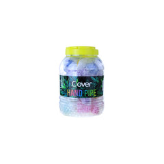 Clover 5" Crackle Handpipe - Colors May Vary- (1 Count)