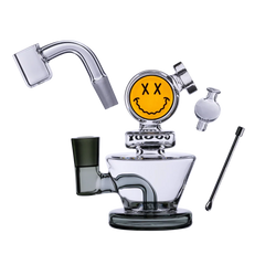 Goody Glass Big Face 4 Piece Mini Rig - Various Colors - (1 Count)