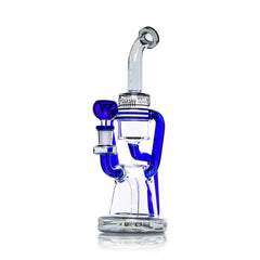 Hemper 10" Cyberpunk XL Glass Bubbler Waterpipe - Blue XL - (1 Count)