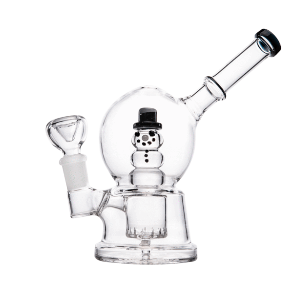 Hemper 7" Snow Globe Bubbler Waterpipe - Various Colors - (1 Count)