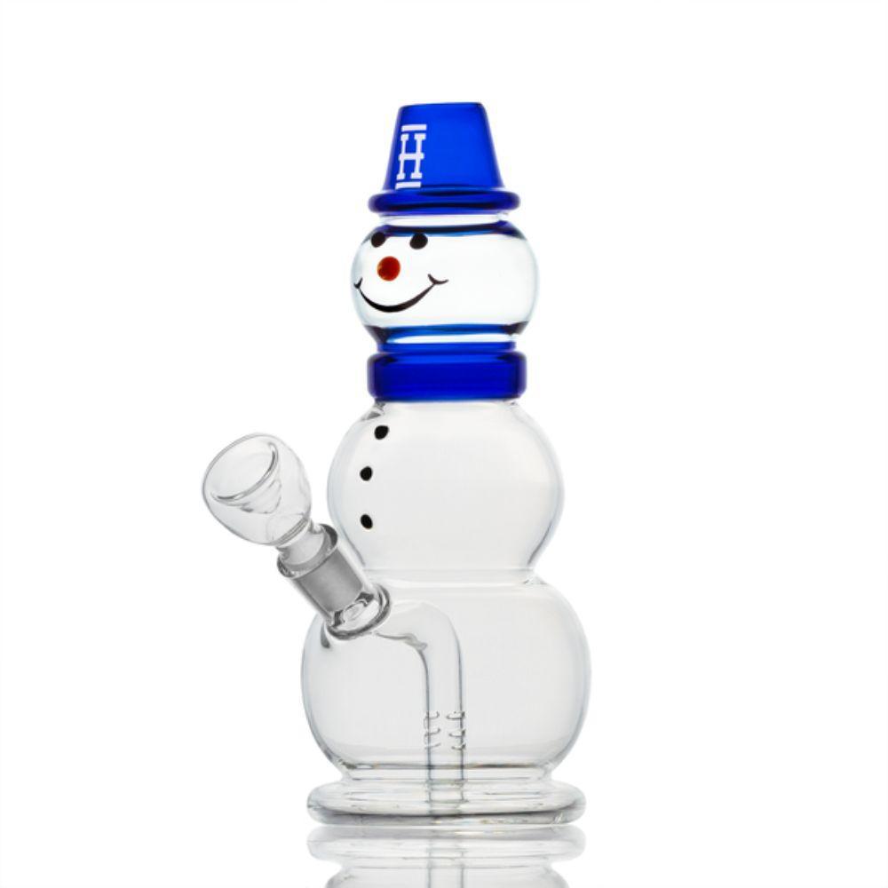 Hemper 8" Snowman Mini Water Bubbler Waterpipe - Various Colors - (1 Count)