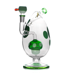 Hemper 9" Spotted Egg XL Water Bubbler Waterpipe - (1 Count)