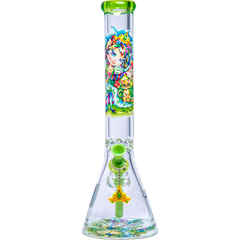 Influenced Brandz X Linda Biggs 15" Beaker Bong - Design May Vary - (1 Count)