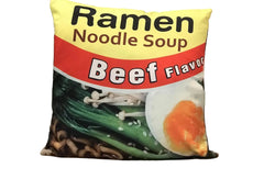 Ramen Soup Throw Pillow case Fits 16 x 16 Insert - (1 Count)