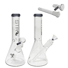 STR8 10" Water Bubbler Beaker W/ Ice Catcher - Various Colors - (1 Count)