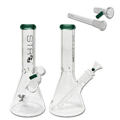 STR8 10" Water Bubbler Beaker W/ Ice Catcher - Various Colors - (1 Count)