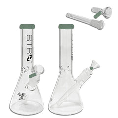 STR8 12" Water Bubbler Beaker W/ Ice Catcher - Various Colors - (1 Count)