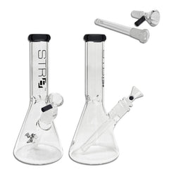 STR8 12" Water Bubbler Beaker W/ Ice Catcher - Various Colors - (1 Count)