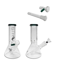 STR8 8" Water Bubbler Beaker W/ Ice Catcher - Various Colors - (1 Count)