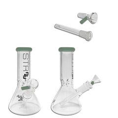 STR8 8" Water Bubbler Beaker W/ Ice Catcher - Various Colors - (1 Count)