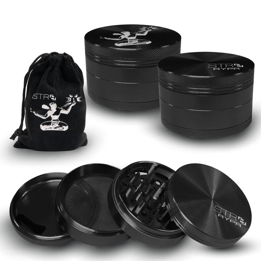 STR8 RYPR Aluminum Grinder - 4 Piece - 75mm - Various Colors (1 Count)