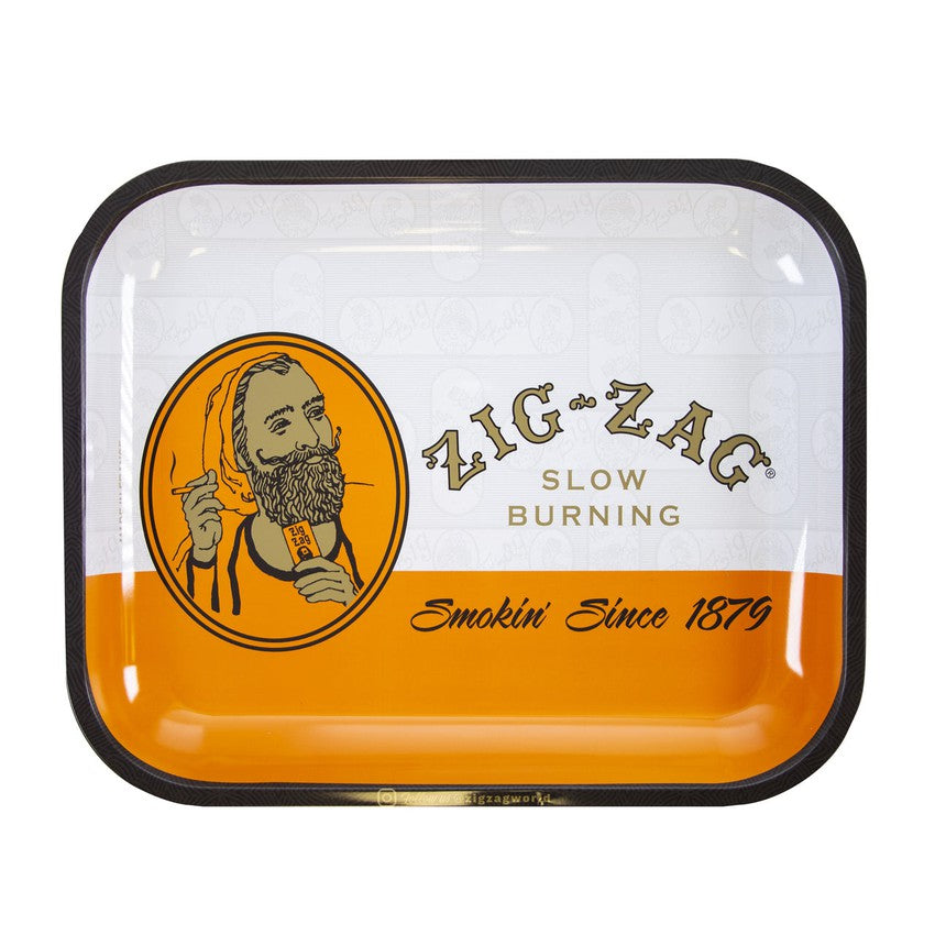 Zig-Zag Large Orange Rolling Tray - (1 Count)