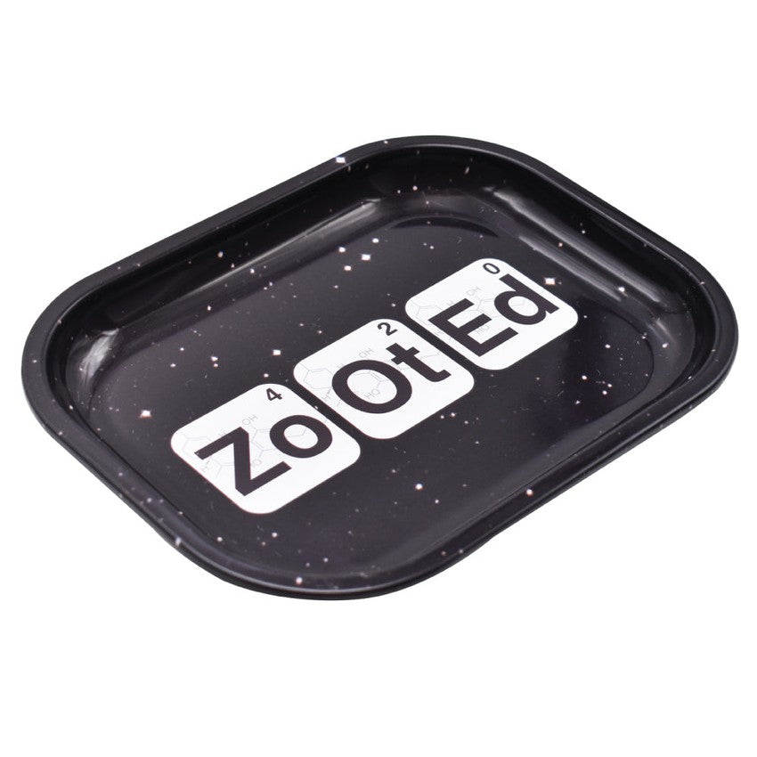 Zooted Brandz - Small Rolling Tray - Black or White - (1 Count)