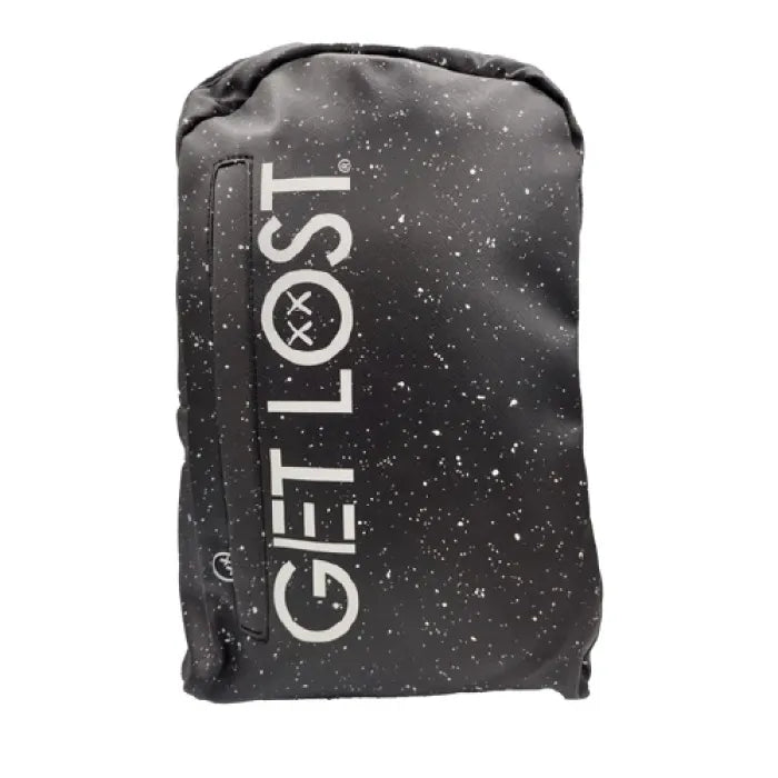 GET LOST PREMIUM SAFFIANO LEATHER BACKPACK - 012 BLACK GALAXY