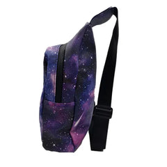 GET LOST PREMIUM SAFFIANO LEATHER SHOULDER BAG - 013 PURPLE GALAXY