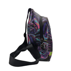 GET LOST PREMIUM SAFFIANO LEATHER SHOULDER BAG - 014 TRIPPY GALAXY