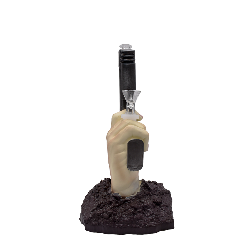 10” 3D Gun Water Pipe - (1 Count)