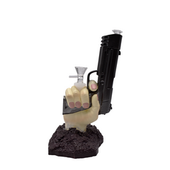 10” 3D Gun Water Pipe - (1 Count)