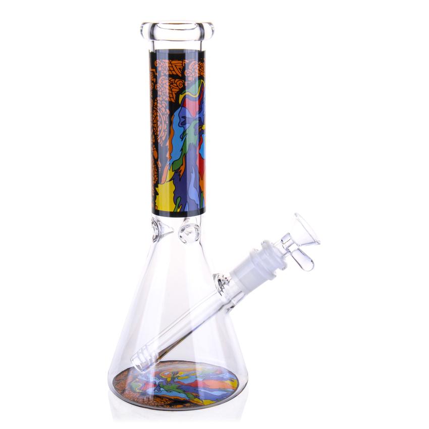 10″ Animal Pet Love Glass Bong Beaker Water Pipe - Colors May Vary - (1 Count)