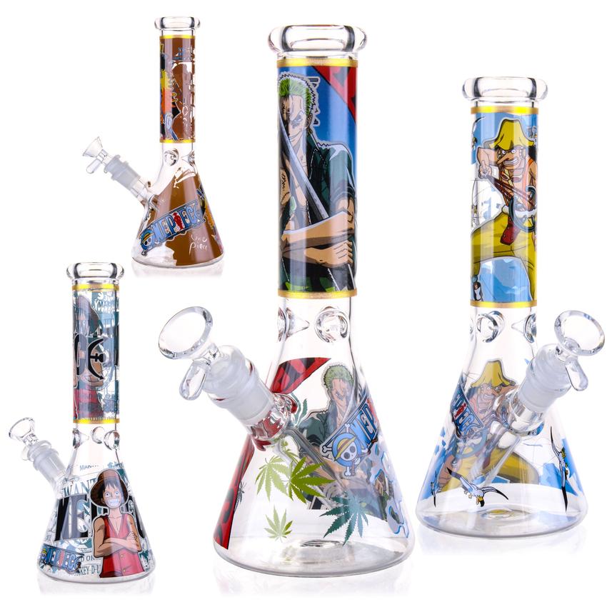10″ Anime Dude Glass Bong Beaker Water Pipe - Colors May Vary - (1 Count)