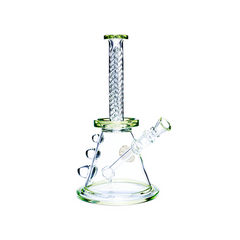10" Bougie Beaker With Swirl Neck - Various Colors - (1 Count)